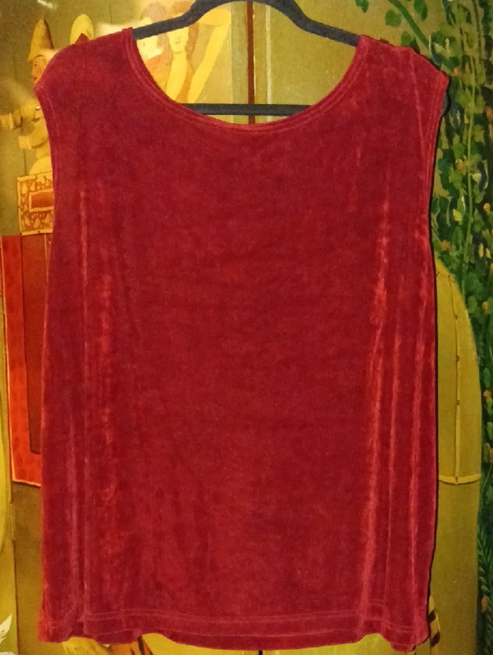 Vintage Lane Bryant Sleeveless Tank Top - Red Burgundy